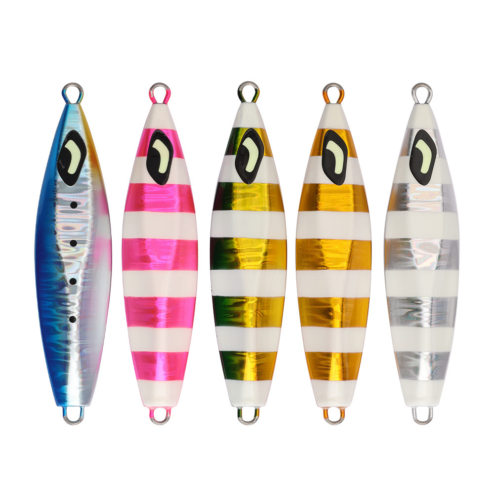 100g130g160g200g300g日本夜光眼深海船釣漁具鉛魚路亞餌慢搖鐵板