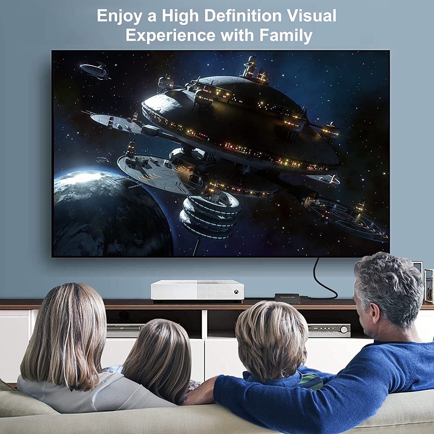 1080p HD SCART to HDMI converter SCART to HDMI audio and video cable box adapter