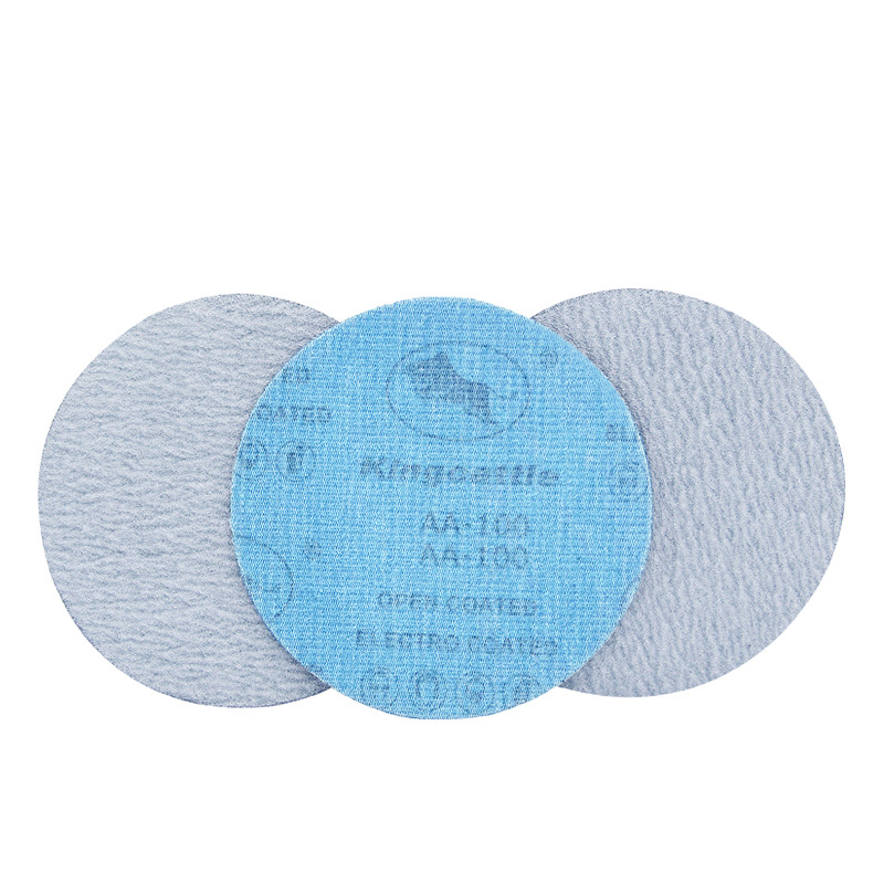 Taurus flocking sandpaper 3 inch 5 inch polished sandpaper disc self-adhesive back velvet dry polished white sandpaper sandpaper