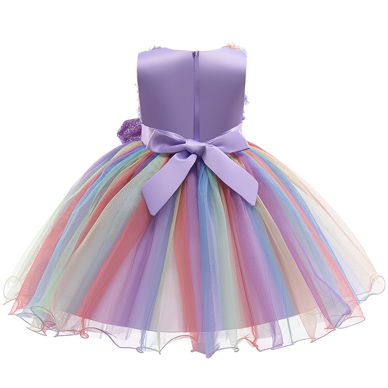 Children's skirt girls skirt dress tutu skirt bow mesh evening dress girl dress a consignment