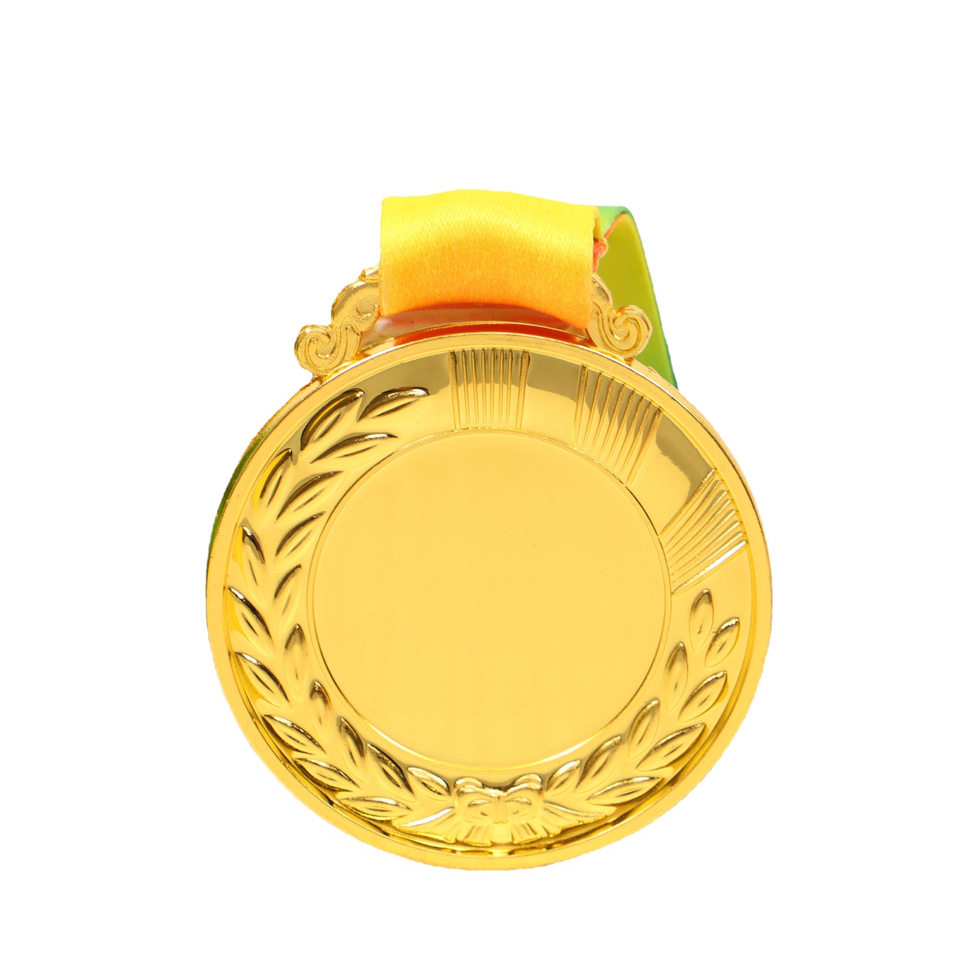 Wheat Ear Small Medals Listed with Color Belt Engraving Production Spot Activities Competition Commemorative Award Metal Medals