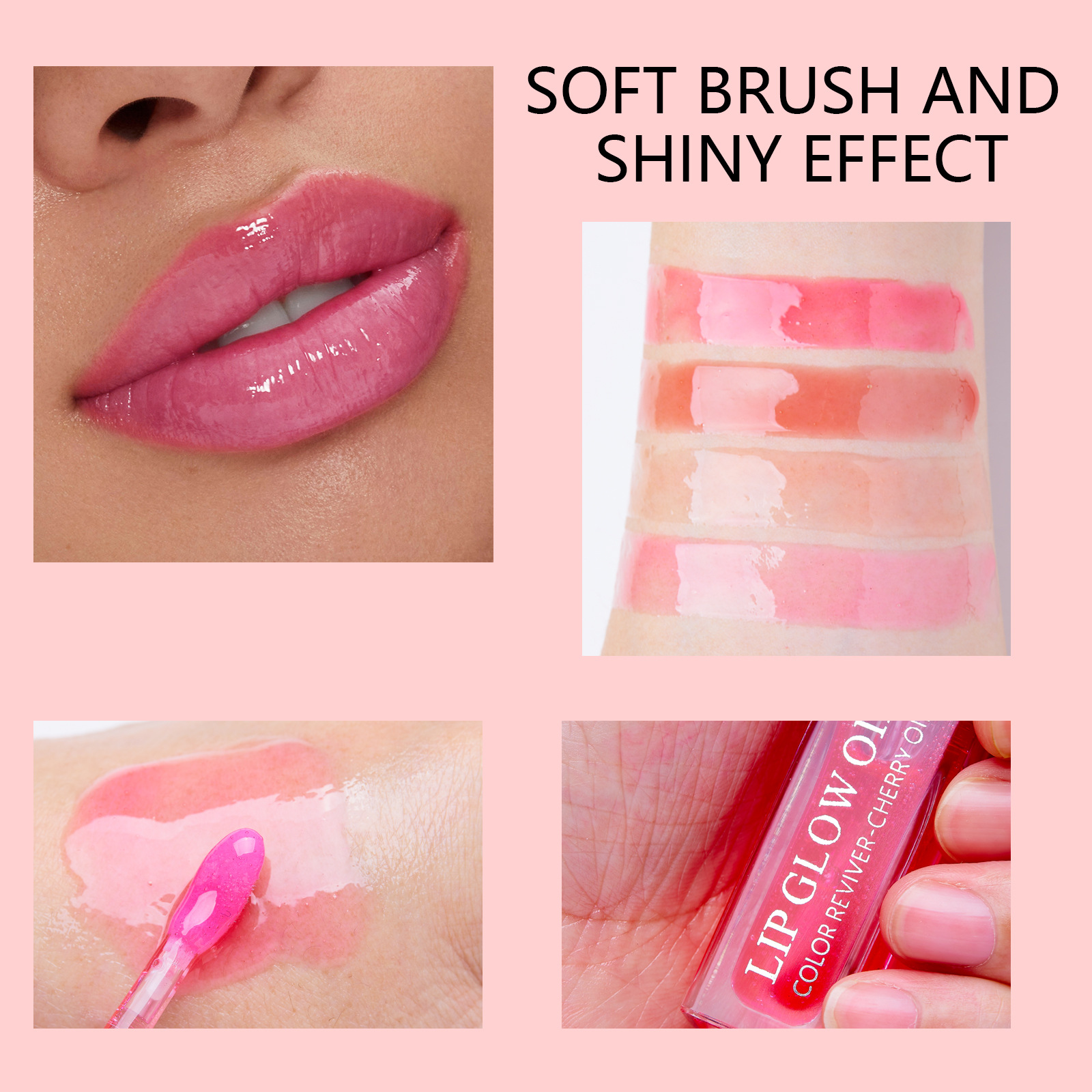 Amazon Explosions Pudaier Europe and America 5 Color Moisturizing Lip Lip Gloss Lip Honey Not Stick Cup Pearlescent Lipstick Lip Glaze