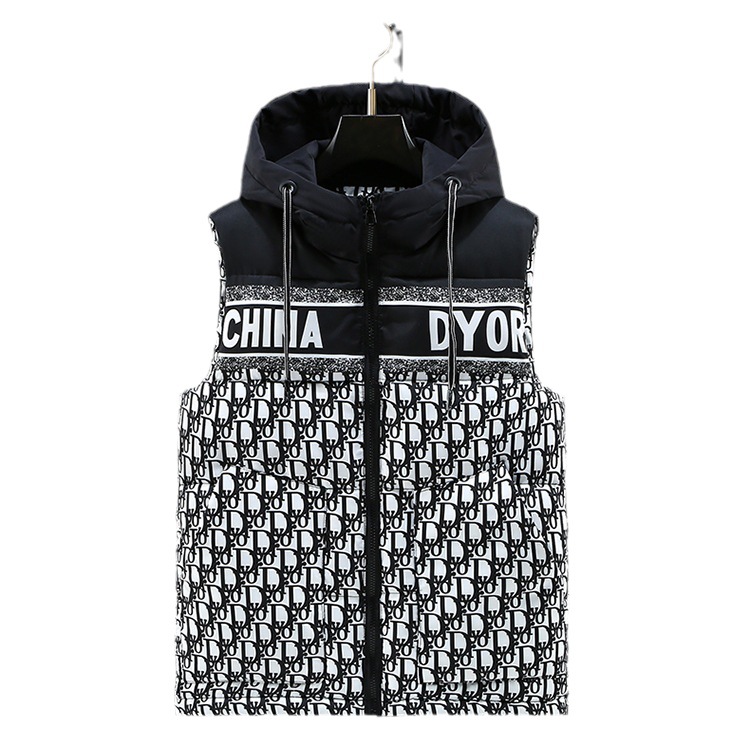 European station men's vest autumn and winter New letter printing warm African hot selling cotton vest fashion top fashion