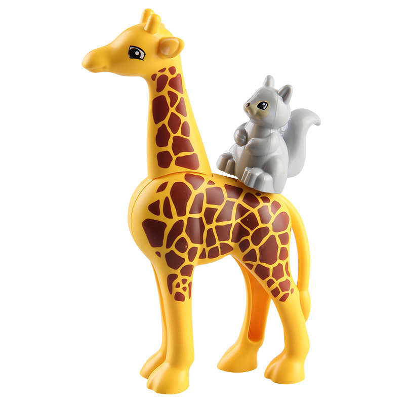 Dinosaur Ocean Zoo Series Big Particle Building Blocks Toy Farm Scene diy Compatible Lego Accessories Parts