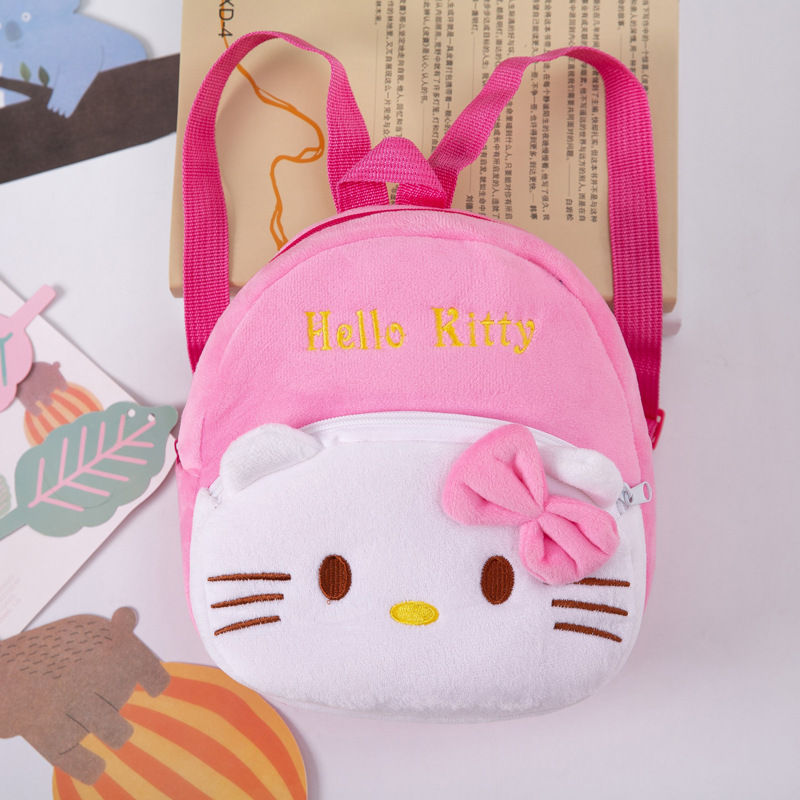 Kindergarten Bag 3-5 Years Old Baby Girl Velvet Boy Fashion Mini Cartoon Anime Baby Small Backpack