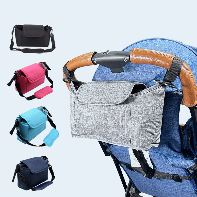 Stroller Bag Multifunctional Baby Carriage Hanging Bag Storage Bag Bottle Water Cup Bag Baby Stroller Hanging Bag Cross Border