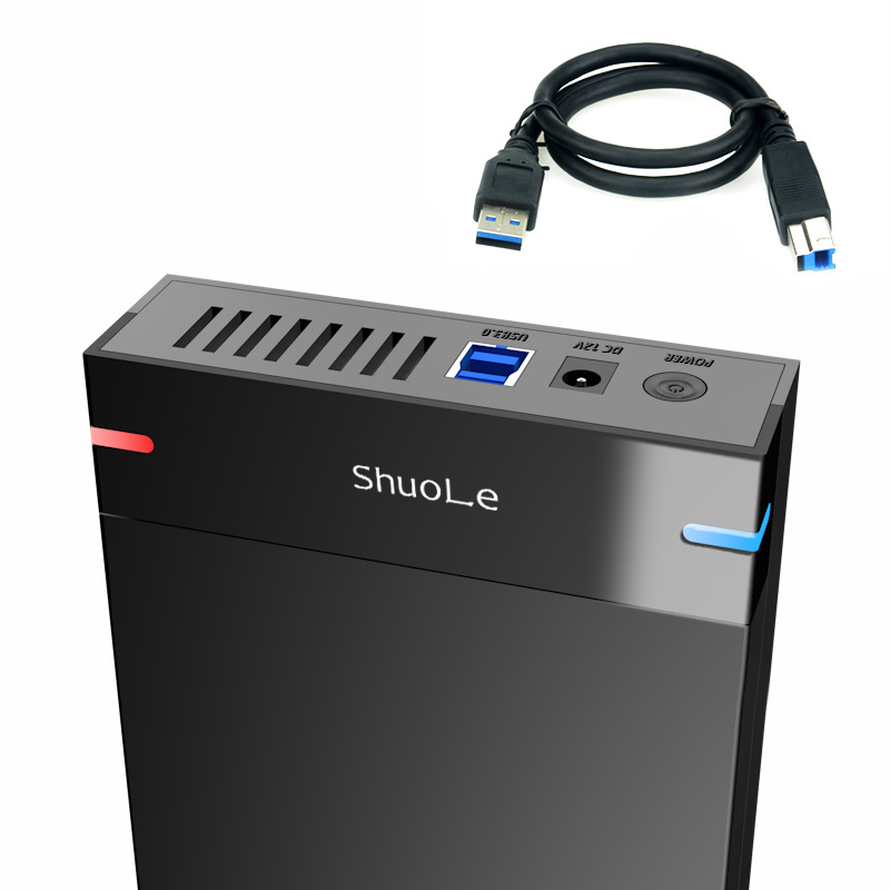 Shuole 3.5 "Serial Desktop Hard Disk USB3.0 High Speed Transmission Tool-Free External Mobile Hard Disk Box