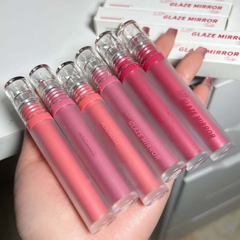 Ice through Fruit Pulp Mirror Lip Glaze Moisturizing Water Light Mirror Glass Lip Gloss Student Cheap White Lipstick