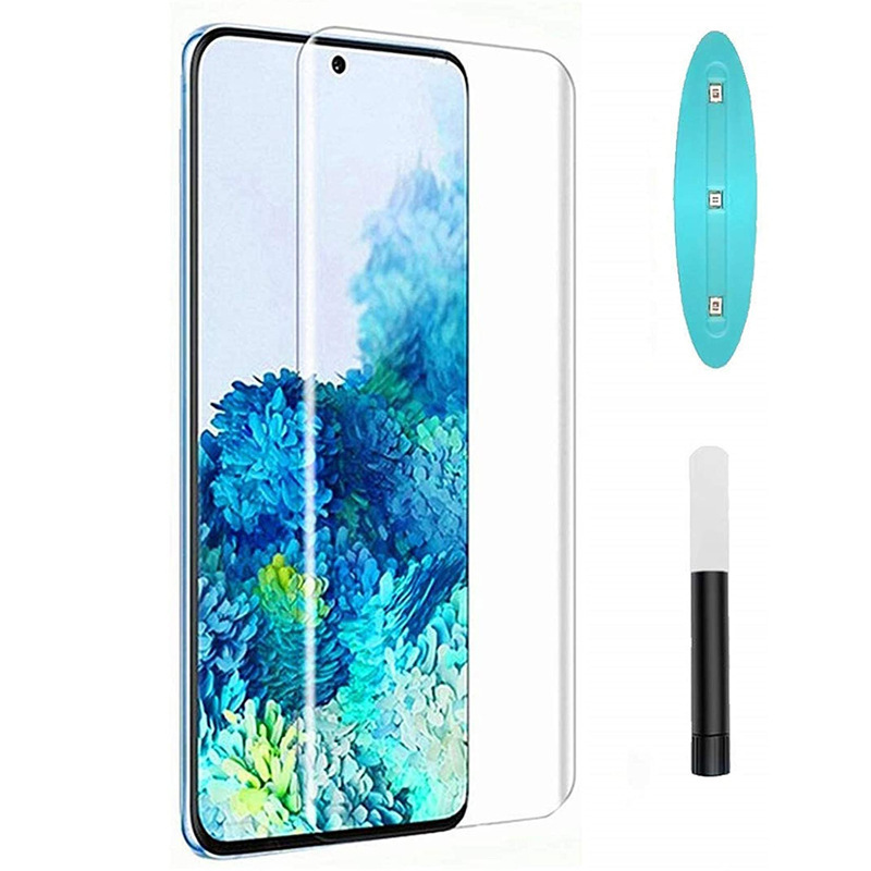 uv full glue for Samsung s21ultra tempered film S23U anti-peep film s10plus curved surface s22u protective film