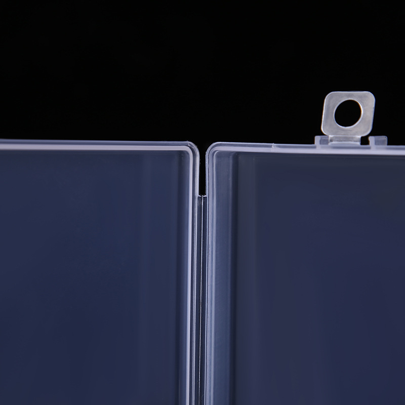 Transparent PP one-piece flip storage box rectangular plastic packaging box DIY storage parts Box Wholesale