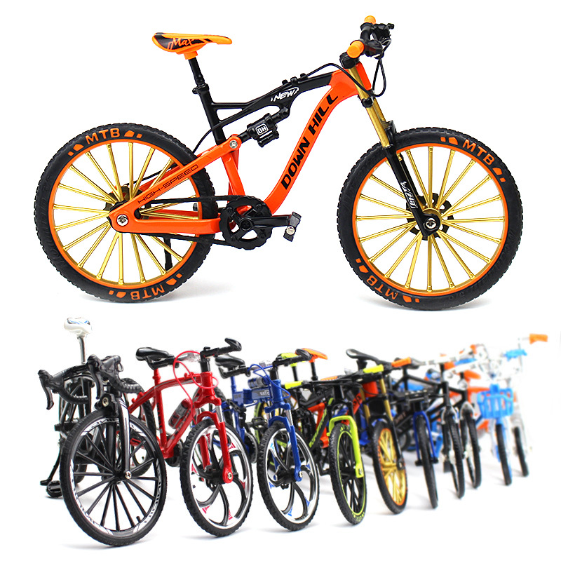 New cross-border creative alloy bicycle model ornaments mini bicycle metal toy model collection