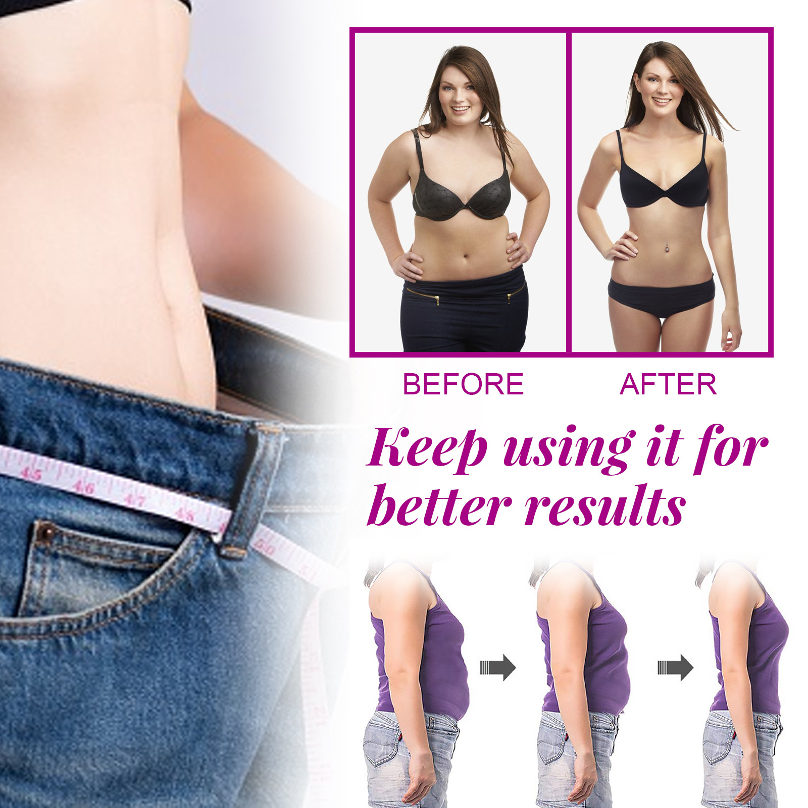 EELHOE belly lifting patch lifting loose skin firming big belly shaping navel patch slim fit patch