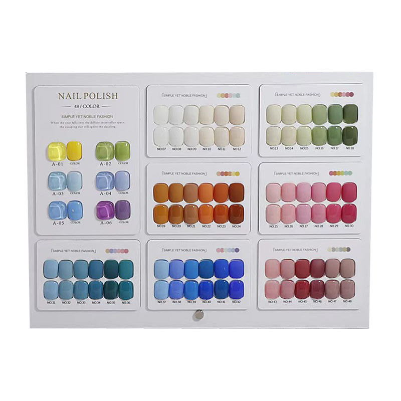 Nail art display board color card nail color plate work photo frame acrylic printing plate Net red model high-grade finished product display
