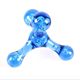 Transparent four-ball light blue
