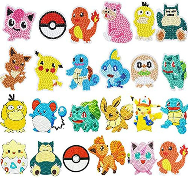 New 16PCs Baokemeng Diamond Painting Children's DIY Diamond Painting Random Sticker Sticker Factory