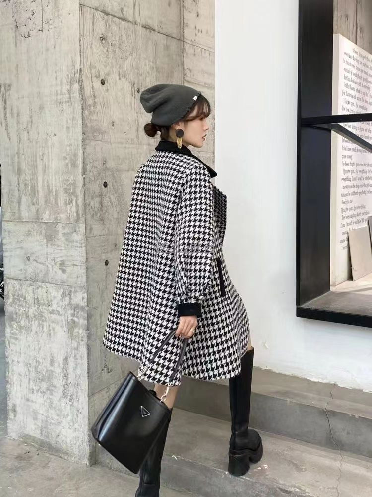Winter verdickter Wollmantel Damen Winterkleidung 2023 neuer mittellanger Wollmantel im westlichen Stil kleiner Duft trendig_voghion.com