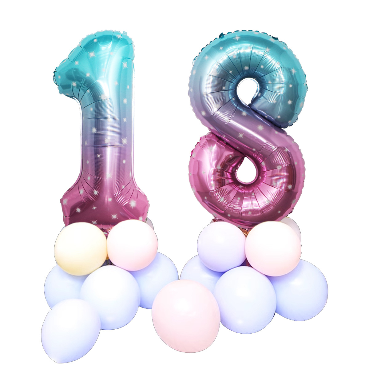 Starry Sky Digital balloon cross-border Balloon Birthday Party wedding decoration cloth 32-inch us version Starry Sky Digital wholesale
