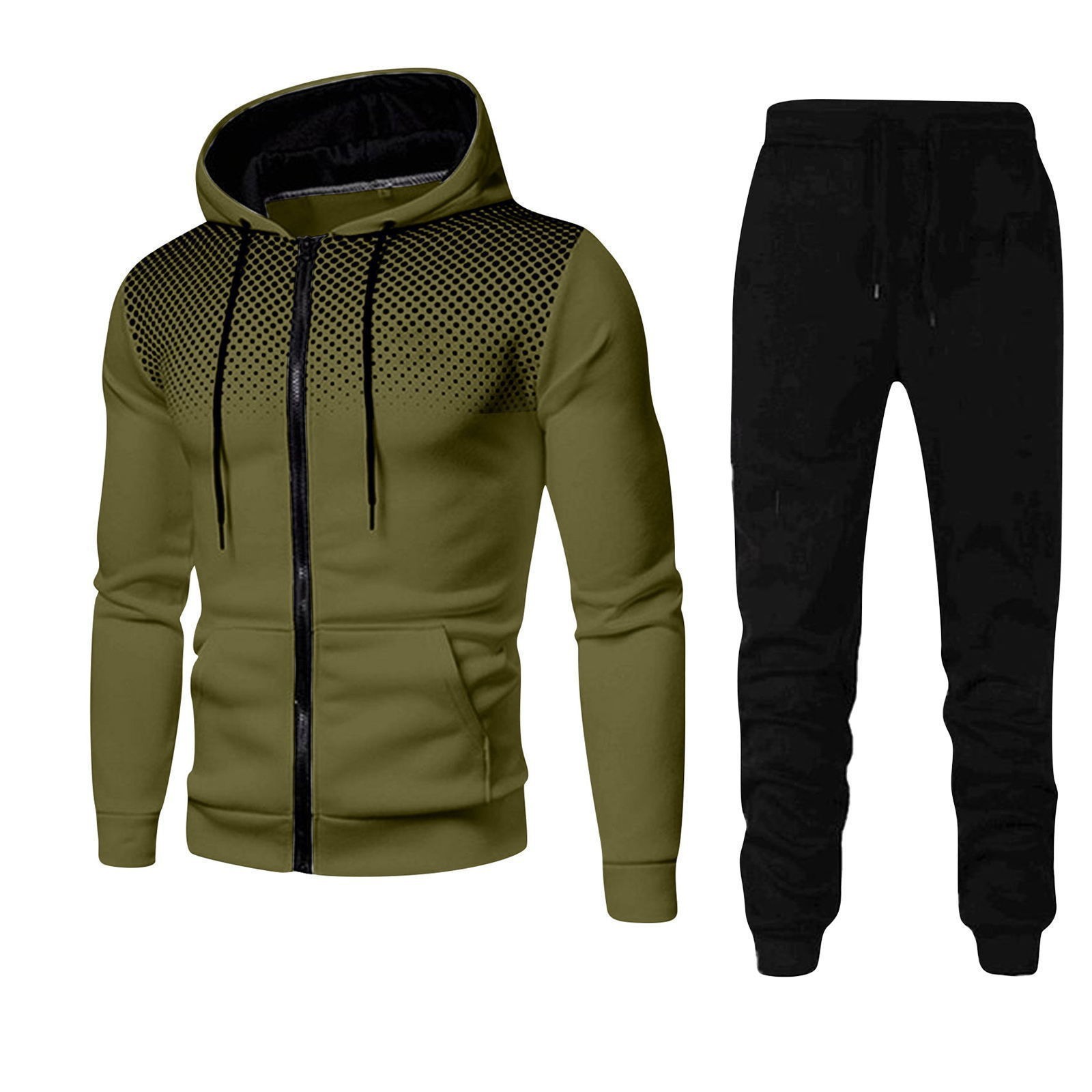 New sweater trousers cross-border foreign trade Amazon sports fitness men's autumn and winter men's suit