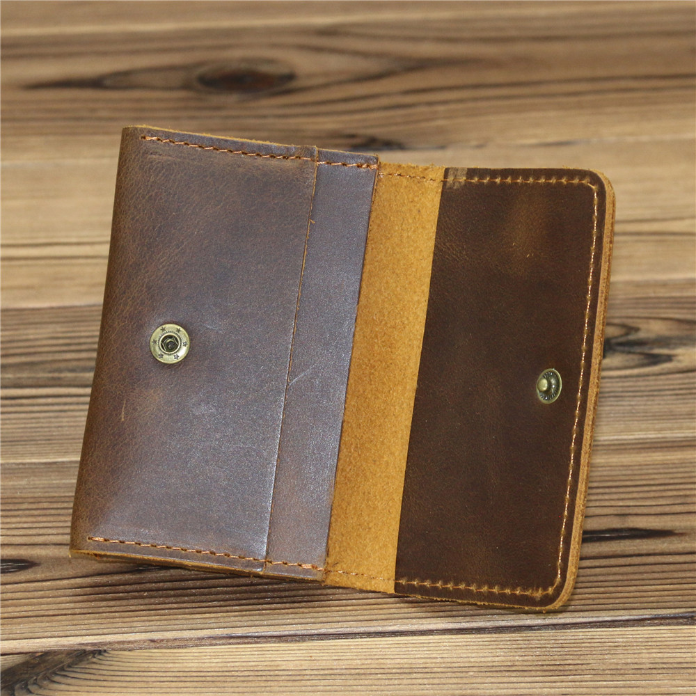 1070 manufacturer first layer cowhide men's card holder driver's license leather case organ credit bank card holder coin purse
