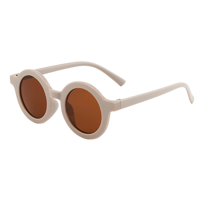 Ins Explosive Children's Sunglasses Wholesale Trendy Retro Baby Korean Style Boys and Girls Sunglasses in stock Cat excrement Cafe