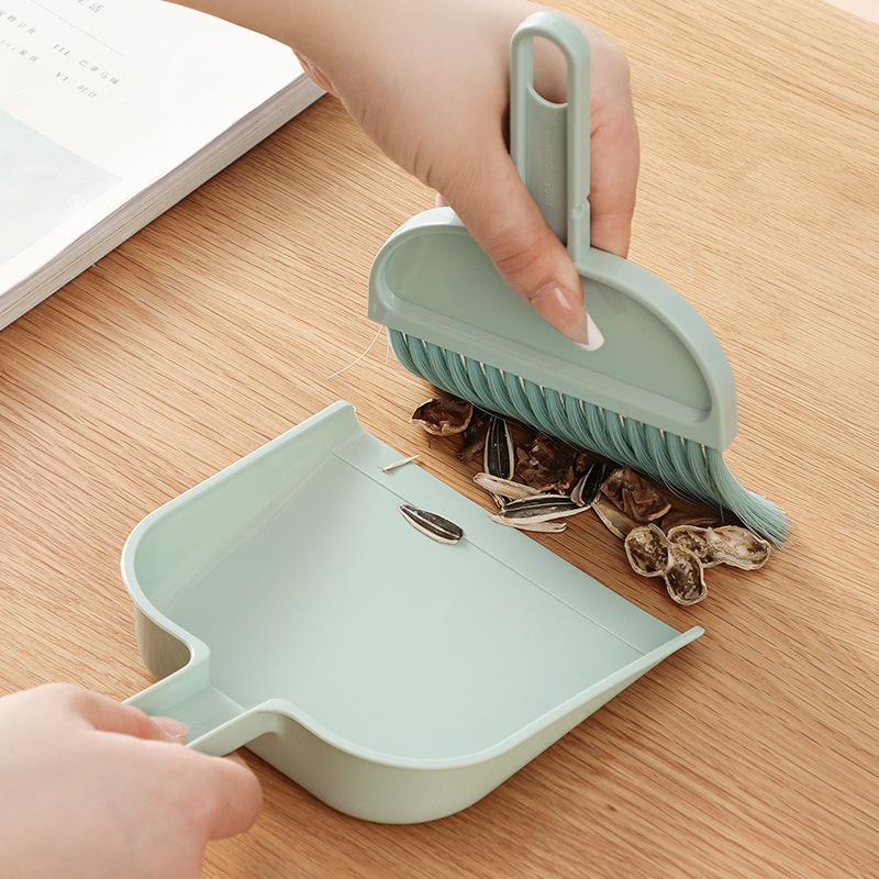 Desktop broom dustpan suit PCs children's pet cleaning small broom student mini broom dustpan combination