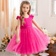 Girls' Princess Dress Pompous Dress Flower Girl's Dress Children's Piano Costume Host Costume Little Girl's Dress