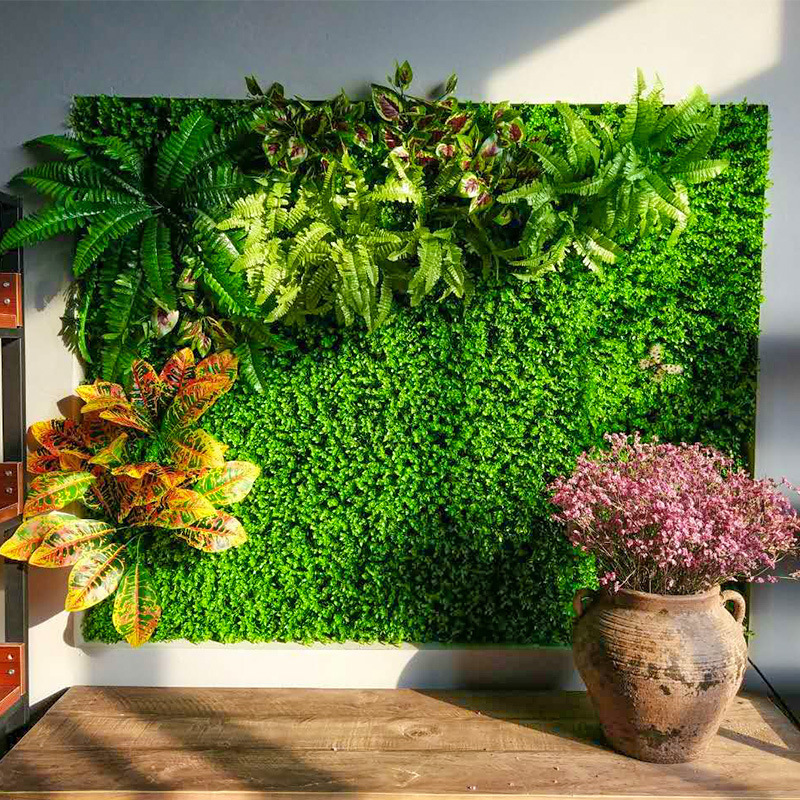 Amazon Simulation Plant Wall Green Plant Artificial Lawn Living Room Plastic Fake Flower Door Head Balcony Background Wall Decoration