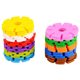 Round Hole] Thickened Large 4.3cm Snowflake Piece Building Blocks Children Boys and Girls Insert Benefiting Intelligence Toys