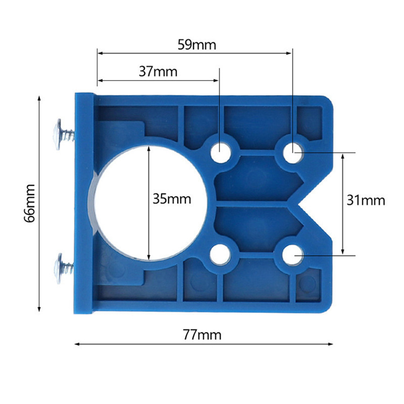 35mm hinge hole locator door panel hinge positioning template woodworking hinge hole installation aid