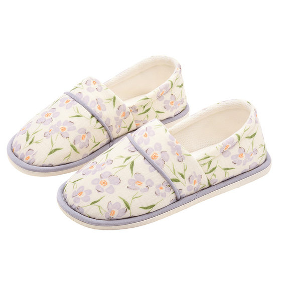 Yuezi Shoes Bag Heel Postpartum Summer Thin Pregnant Women's Shoes Spring and Autumn Non-slip Soft Bottom Breathable Household Floor Cotton Slippers for Women
