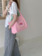 Embroidered cake dual-purpose shoulder bag-powder