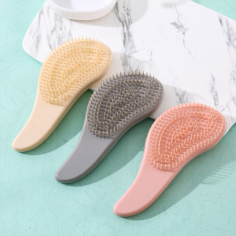 Huiyun Marble Massage Comb ins Style Soft Teeth Shun Hair Not Knotted Hair Comb Amazon Cross-border Plastic Comb