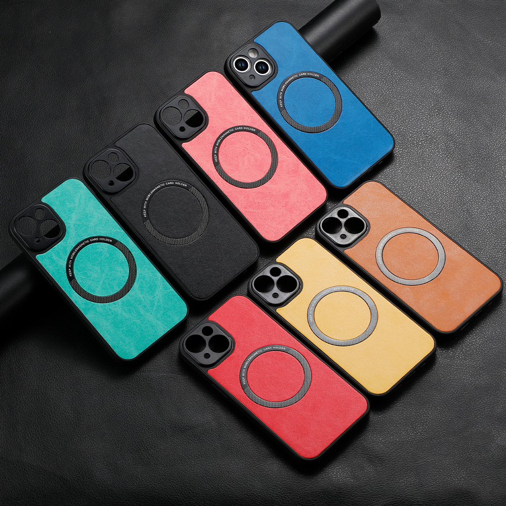 For iPhone and Apple 16 Stand Card Phone Case Carbon Fiber Leather iPhone15 Drop-resistant Protective Case