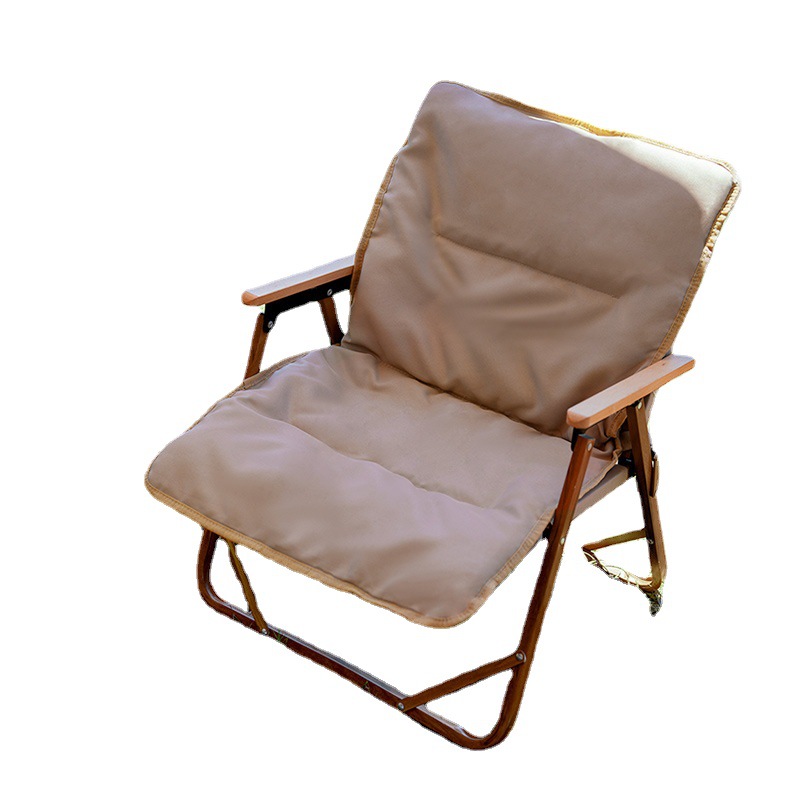 Outdoor Folding Chair Portable Kermit Chair Cushion Fishing Stool Chair Leisure Camping Equipment Backrest Beach Chair