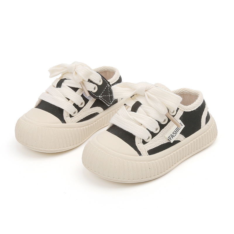 Microphone bear girls' baby shoes autumn children's canvas shoes casual Boys' board shoes sports children's shoes toddler shoes