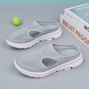 Plus size men's and women's shoes independent station Pinduoduo Amazon summer half slippers casual sneaker AliExpress one-piece delivery