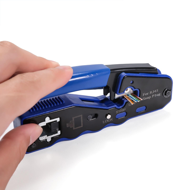 Factory 288 Through Hole Network Wire Pliers EZ Crystal Head Crimping Pliers Multi-functional 8P8C/RJ45 Stripping Pliers Wholesale 