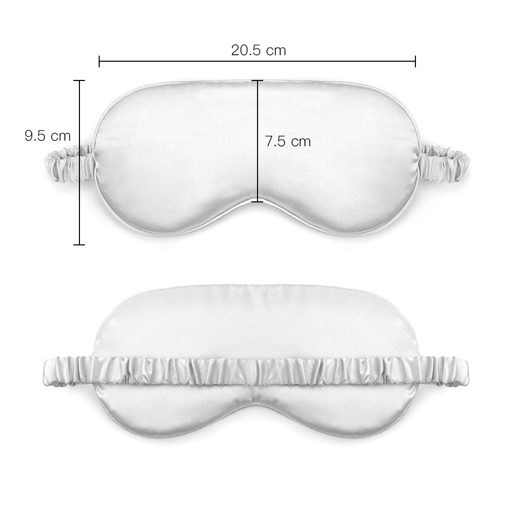 New artificial silk shading eye mask sleep breathable travel lunch break satin eye mask aviation eye mask wholesale