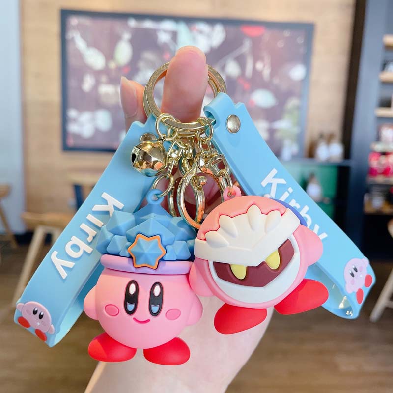 Cartoon Star Planet Kirby New Year Keychain Anime Figurine Keychain Car Ornament Bag Decoration Gift Wholesale
