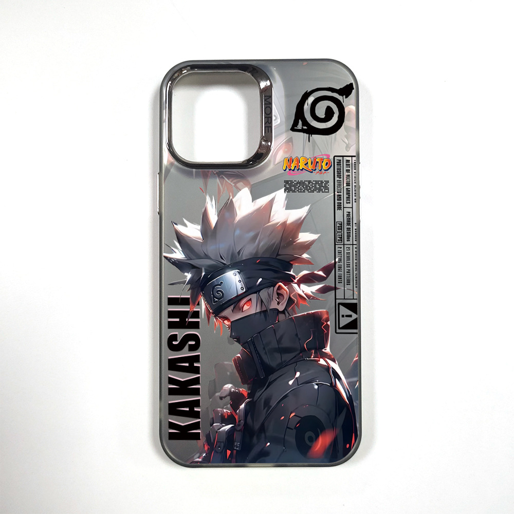 Naruto Apple 13 Mobile Phone Case 14pro Hard Case 16IMD Color Silver Protective Case 11 Cartoon Animation 15 Naruto