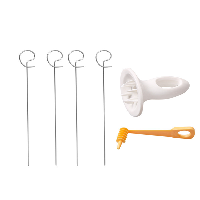 cyclone potato slicer barbecue potato tower hand-cranking slicer vegetable spiral slicer string hand potato cutter_voghion.com
