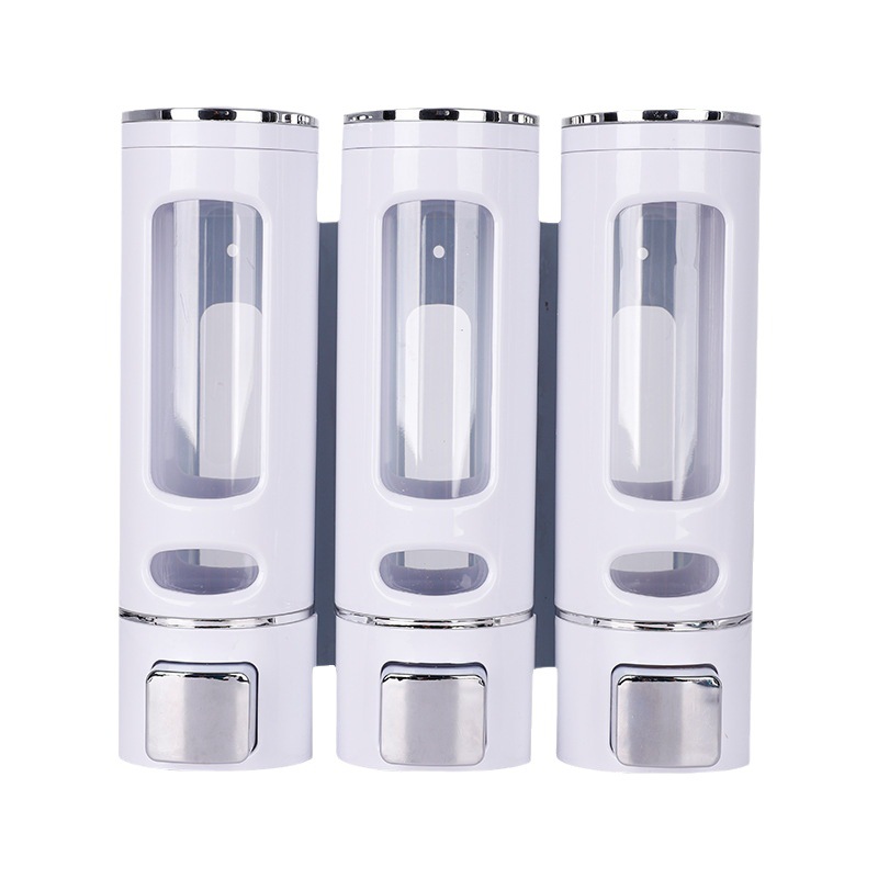 Cross-border Punch-free Wall Hanging Tea Cup Single and Double Three-head Manual Soap Dispenser Press Type Hand Sanitizer Soap Dispenser Soap Dispenser