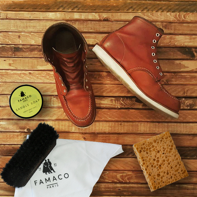 French FAMACO deep cleansing cream leather cleaning soap cleaning care saddle soap Martin boots care decontamination