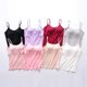 Cross-border plus size Underwear Yoga Exercise T Belt Chest Pad No Steel Ring Cup One-piece Outer Wear Base Camisole Vest for Women