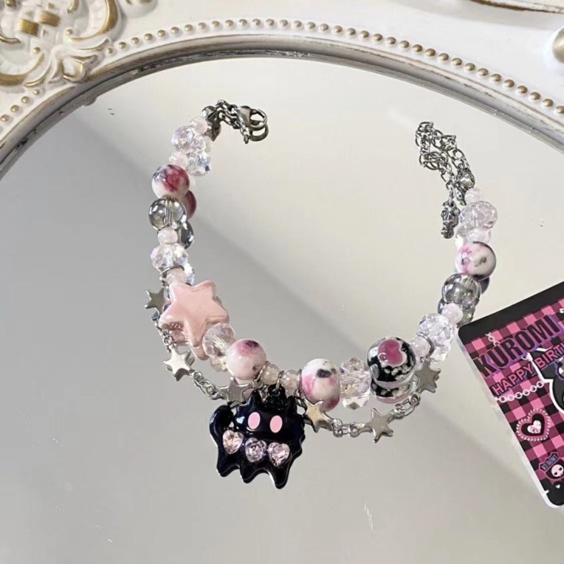 Korean Style ins Black Cat Pendant Bracelet, Cold Elegant, Small Fresh Bracelet, Niche Design, Cute and Sweet Bracelet