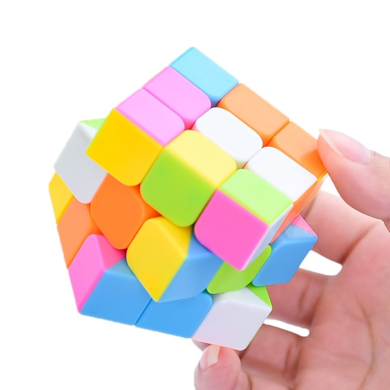 Macaron third-level Rubik's Cube game special solid color smooth Rubik's Cube beginner Rubik's Cube variety children's Rubik's cube toy