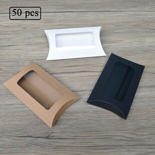New creative candy box gift box Kraft paper window pillow box gift box candy box candy box wholesale