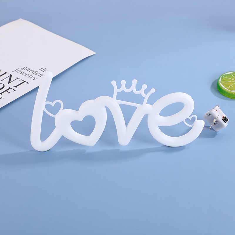 Proposal LED neon light love light plate colored lights Valentine's Day confession scene layout embellished LED lights