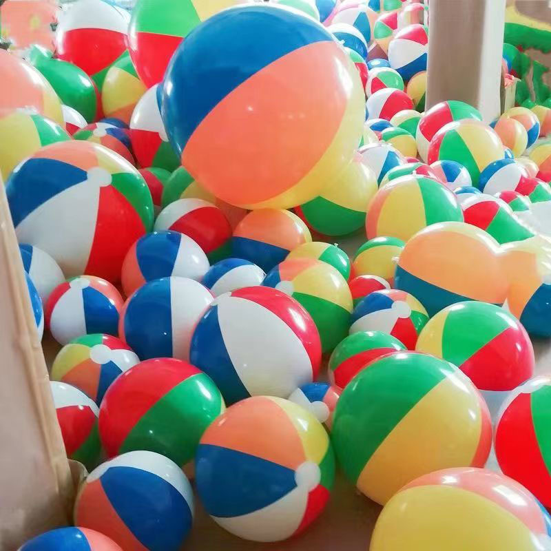 Self-produced beach color six-flap ball children's toy water ball playground ball water beach toy ball