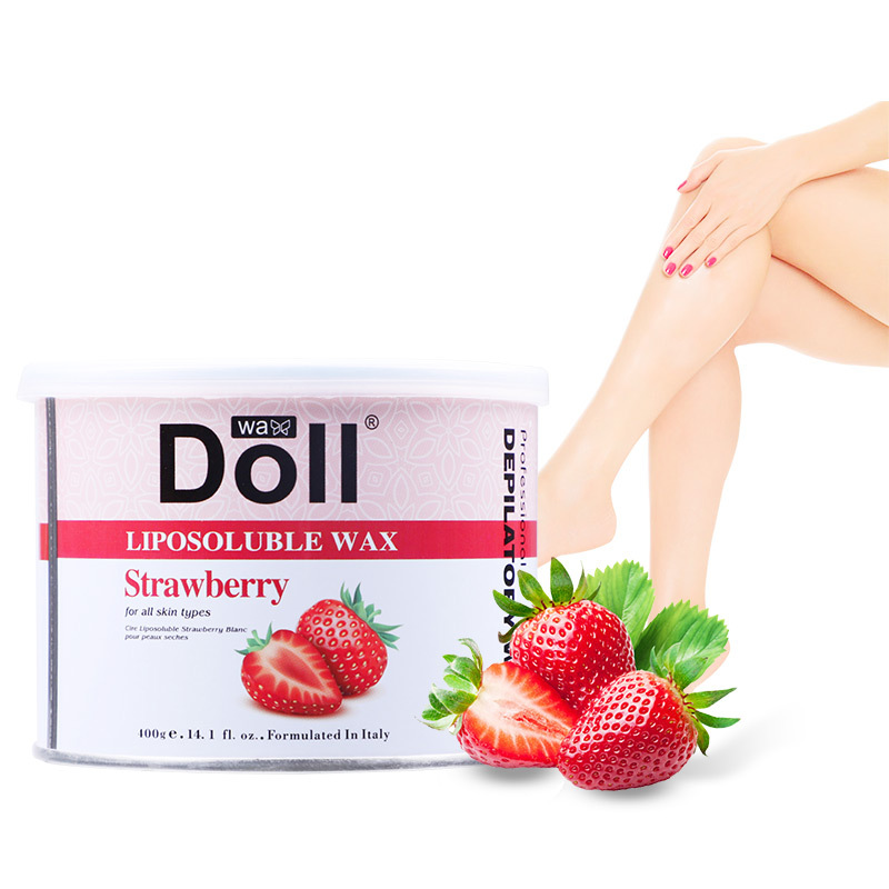 dollwax cross-border 400g tinplate canned Depilatory Wax therapy private parts depilatory honey bean solid Whole Body paper-free